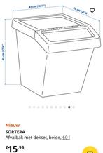 SORTERA 60L - Gebruikt - Wit, Ophalen, Gebruikt, 40 tot 60 cm, Overige typen