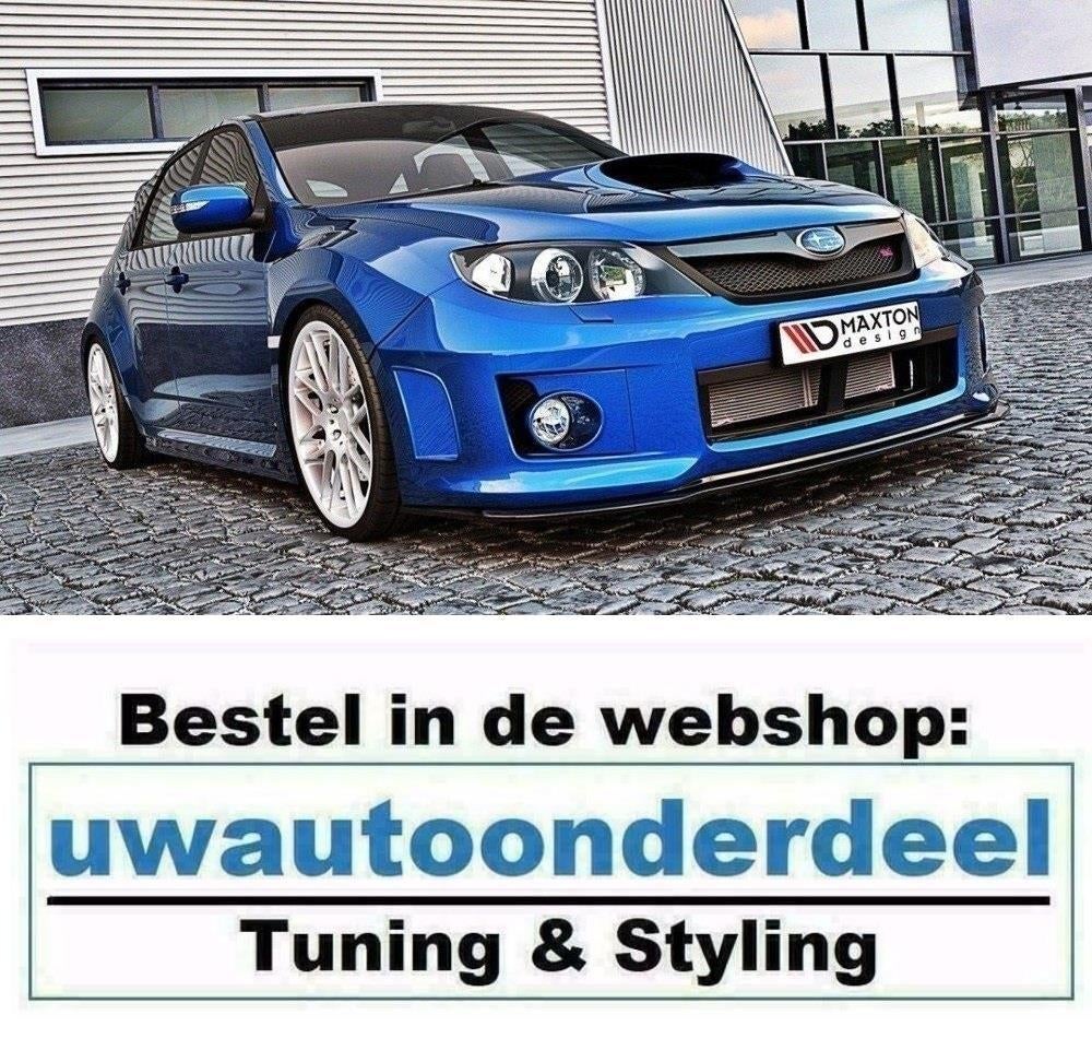 Maxton Spoiler Lip Splitter Voor Subaru Impreza Mk3 WRX STI, Verzenden