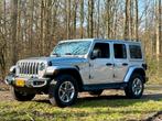 Jeep Wrangler Sahara 4dr  - 3,6 V6 aut. - km 90k full opt., Auto's, Automaat, 450 kg, Zwart, Leder