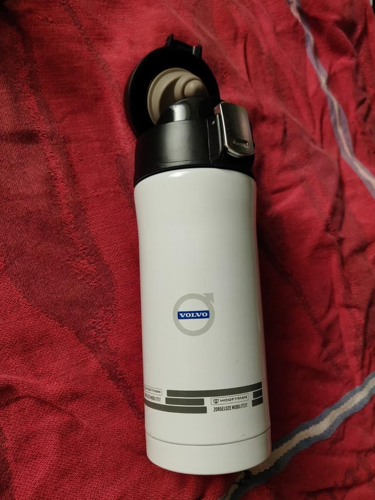 Volvo Koffiebeker - Ideaal voor onderweg, Ophalen of Verzenden, Metaal, Wit, Overige merken