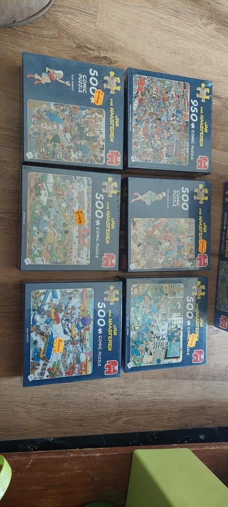 Jan van Haasteren puzzels, 500 en 950 stukjes, Hobby en Vrije tijd, Denksport en Puzzels, Ophalen