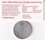 50 Gulden 1984 FDC met boekje in Doosje, Verzenden, Koningin Beatrix, Zilver, Losse munt