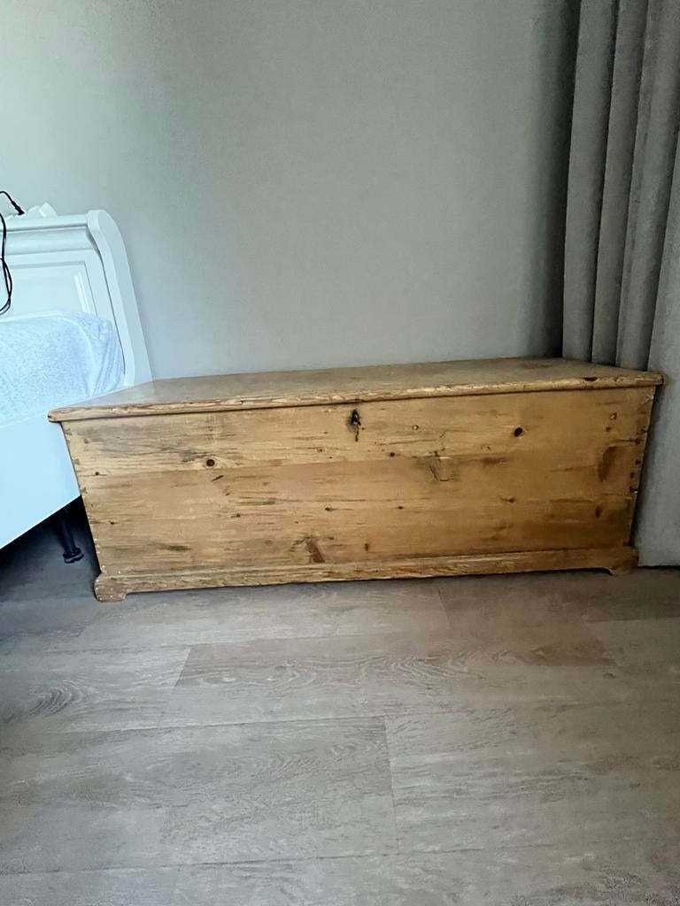 Antieke engelse dekenkist, Ophalen, Gebruikt, Minder dan 50 cm, 100 tot 125 cm