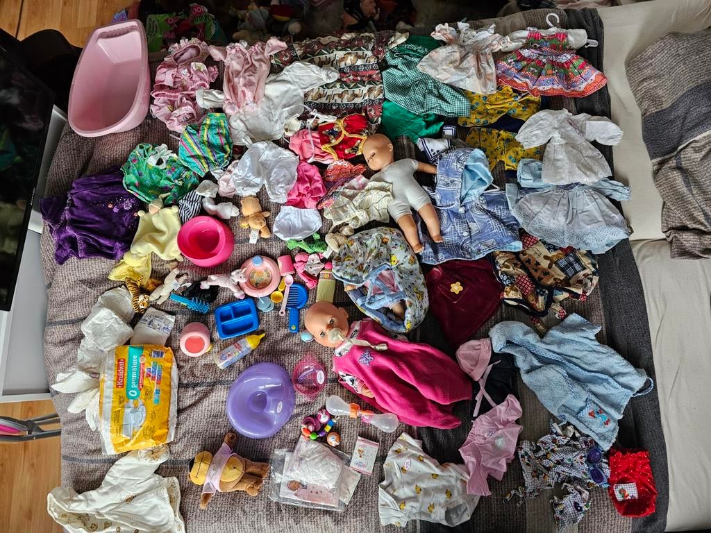 Baby Born 15 jarig bestaan + extra poppen en accessoires, Ophalen of Verzenden, Gebruikt, Babypop