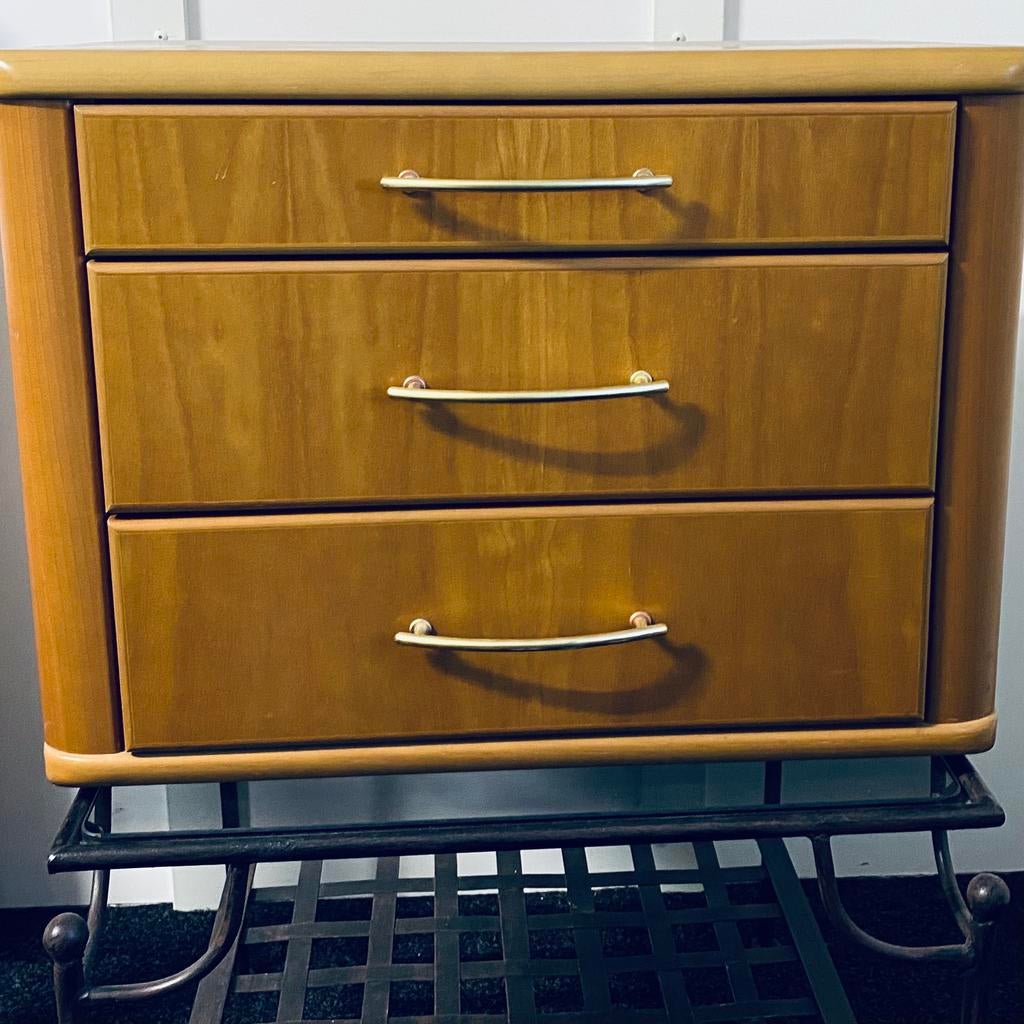 Ladenkastje kersenhout 3 laden H45B58D41, Ophalen, 50 tot 100 cm, Zo goed als nieuw, 3 of 4 laden