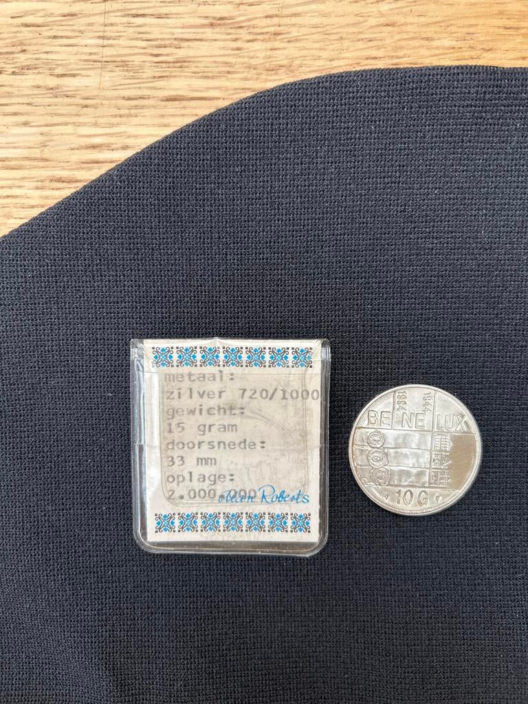 Zilveren 10 Gulden Munt Koningin Beatrix 1980, Koningin Beatrix, Zilver, Ophalen of Verzenden, Losse munt