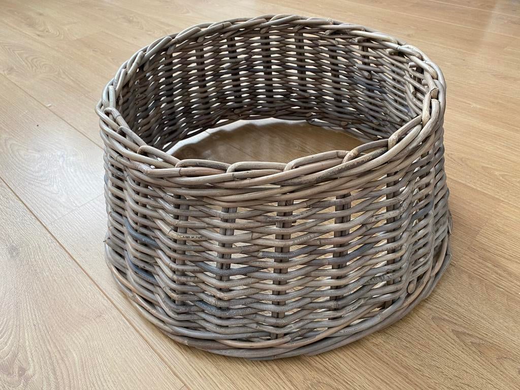 Rotan kerstboom mand, Ophalen of Verzenden, Zo goed als nieuw, Rond, Riet
