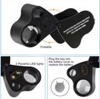 30x/60x Vergrootglas Loep met LED Verlichting - Nieuw! Loupe, Ophalen of Verzenden, Nieuw, Vergrootglas of Loep