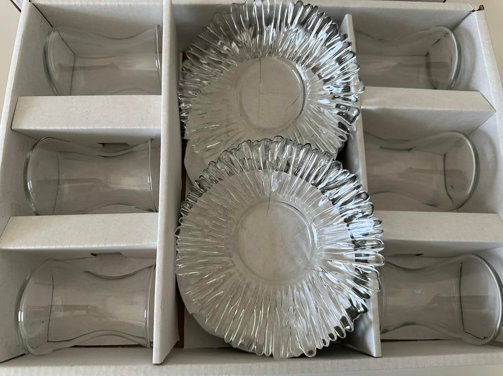 Turkse thee glazen 6 stuks, Ophalen of Verzenden, Minder dan 5 flessen, Minder dan 50 cm, Glas