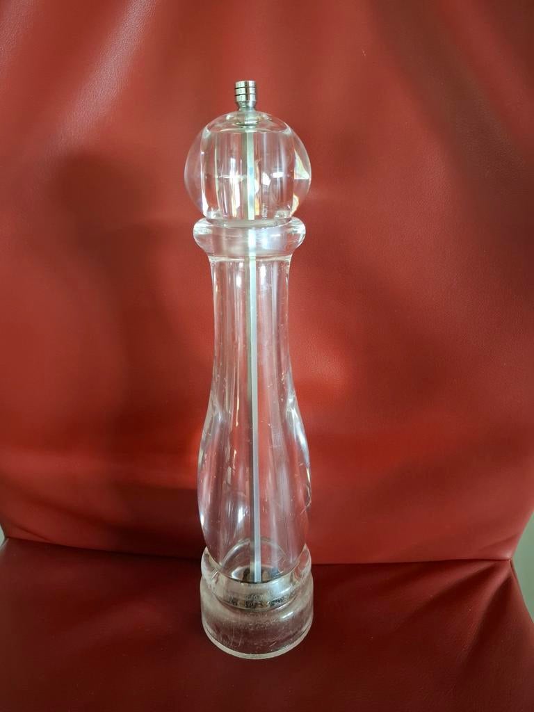 Pepermolen transparant/acryl, Ophalen of Verzenden, Gebruikt