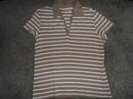 Beige/wit gestreept damesshirt (Yessica Basics, C&A), Bruin, Yessica, Maat 46/48 (XL) of groter, Ophalen of Verzenden