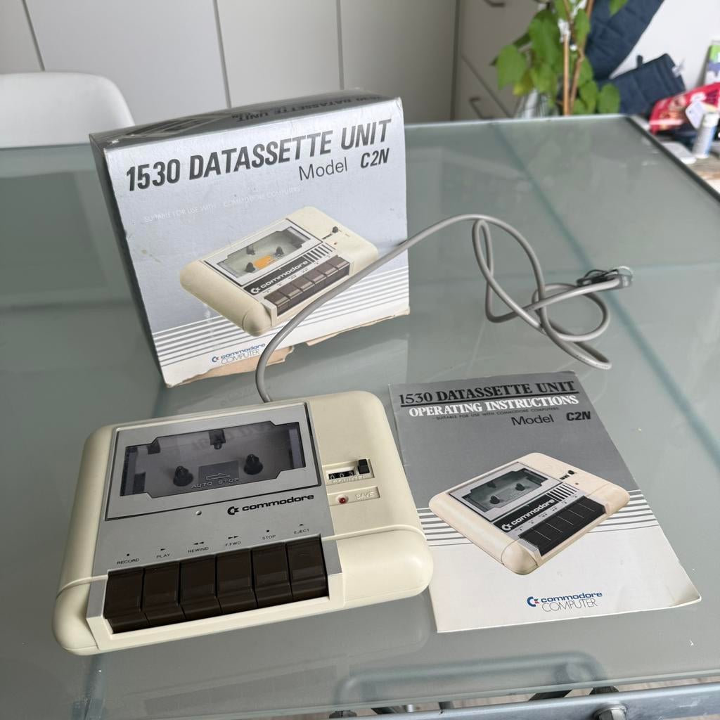 Commodore Datasette C2N 1530 – In Doos – Oude Variant Getest, Ophalen of Verzenden