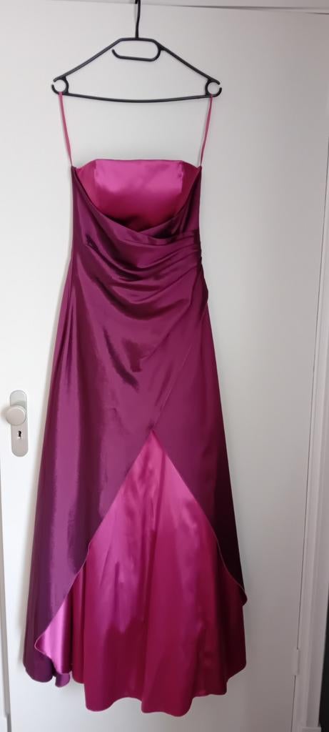 Paarse/lila galajurk, maat 36/S, met stola en bandjes, Ophalen of Verzenden