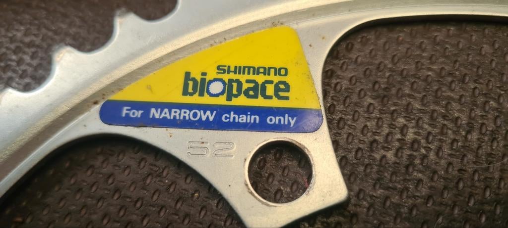 Shimano Biopace kettingbladen 130mm BCD, 40 en 52 tands, Overige typen, Staal, Ophalen of Verzenden, Zo goed als nieuw