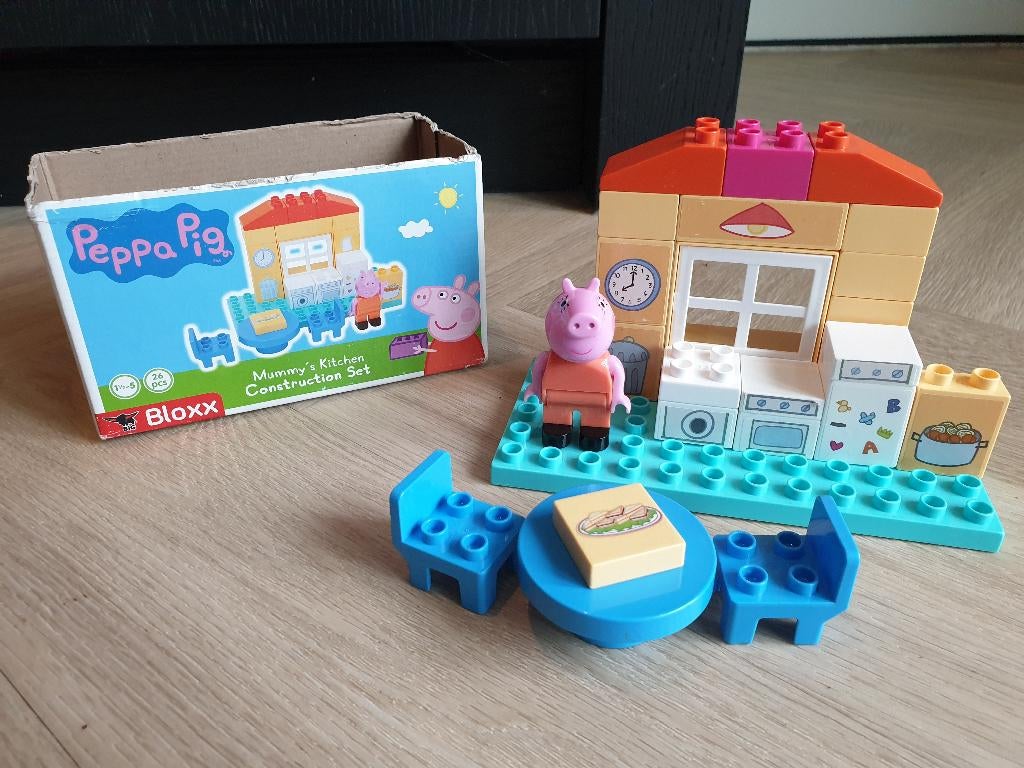 Peppa pig bouwset en puzzel, Ophalen of Verzenden, Zo goed als nieuw, Overige merken
