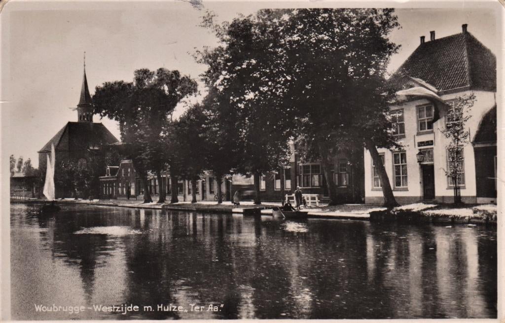 Woubrugge, Verzenden, 1920 tot 1940, Gelopen, Zuid-Holland
