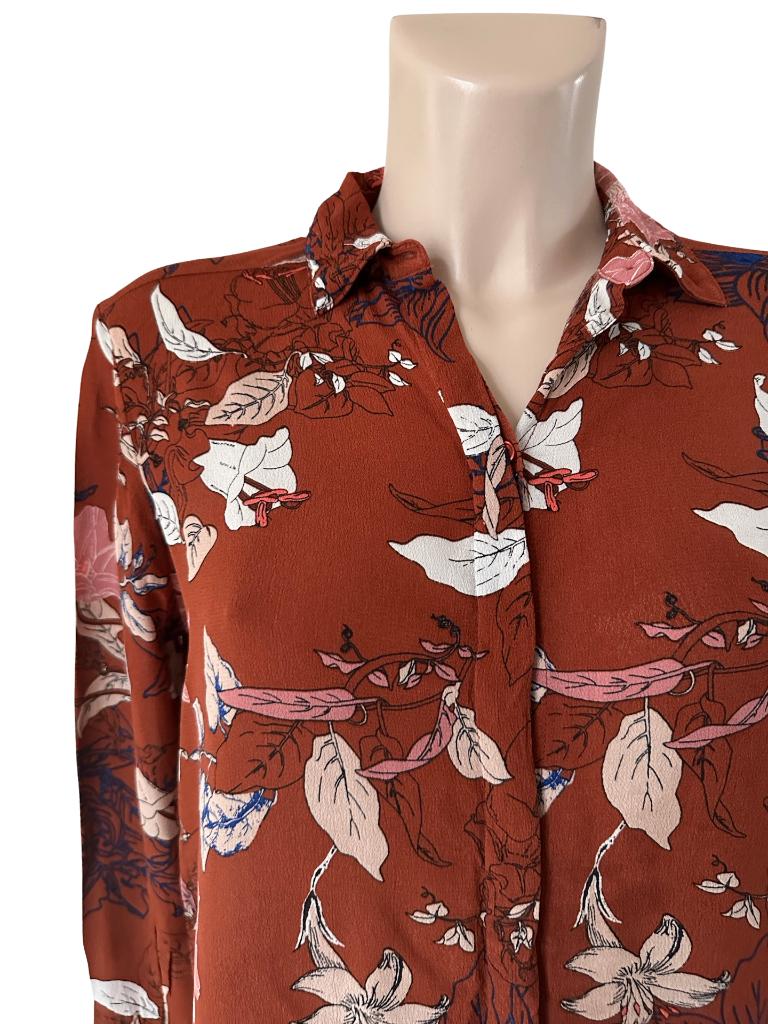 Sissy Boy blouse XS, Bruin, Verzenden, Zo goed als nieuw, Maat 34 (XS) of kleiner