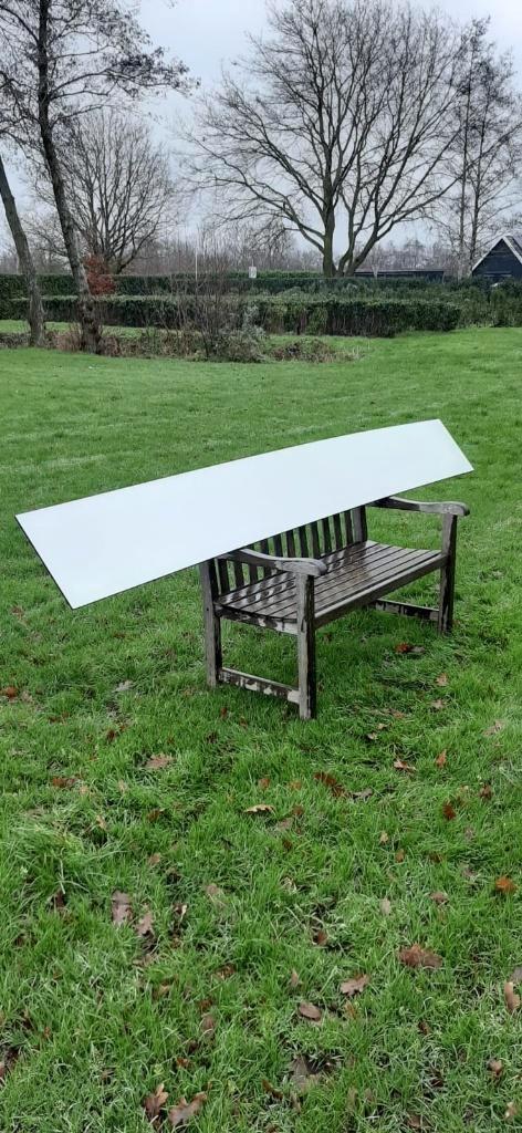 Trespa HPL 8mm wit, Doe-het-zelf en Verbouw, Platen en Panelen, Zo goed als nieuw, HPL, Minder dan 20 mm, Ophalen