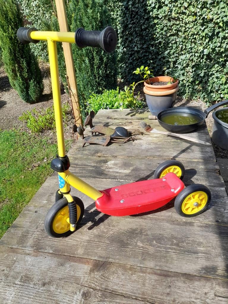 Stevige kinderstep - Geel/Rood - PUKY, Fietsen en Brommers, Steps, Ophalen of Verzenden, Gebruikt, Gewone step, PUKY