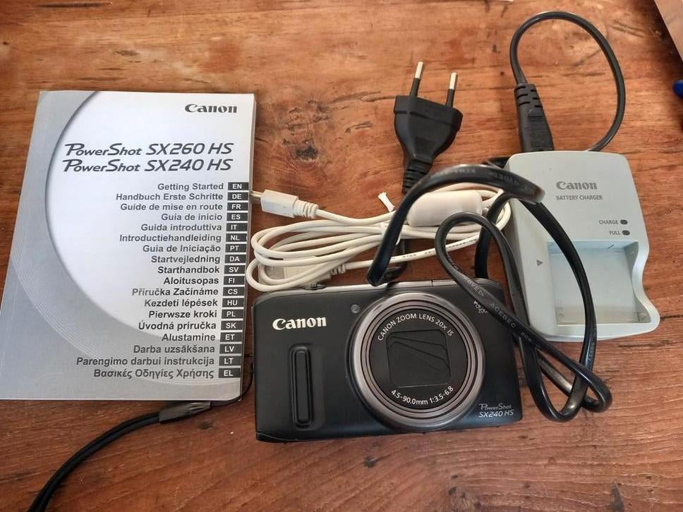 Canon PowerShot SX240 HS Zwart, Audio, Tv en Foto, Fotocamera's Digitaal, Canon, Compact, Ophalen of Verzenden, Zo goed als nieuw