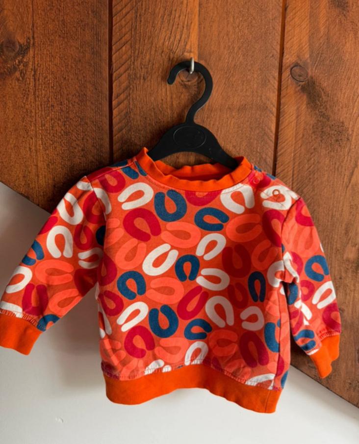 Hema Koningsdag trui maat 68, Ophalen of Verzenden, Zo goed als nieuw, Jongetje of Meisje, Truitje of Vestje