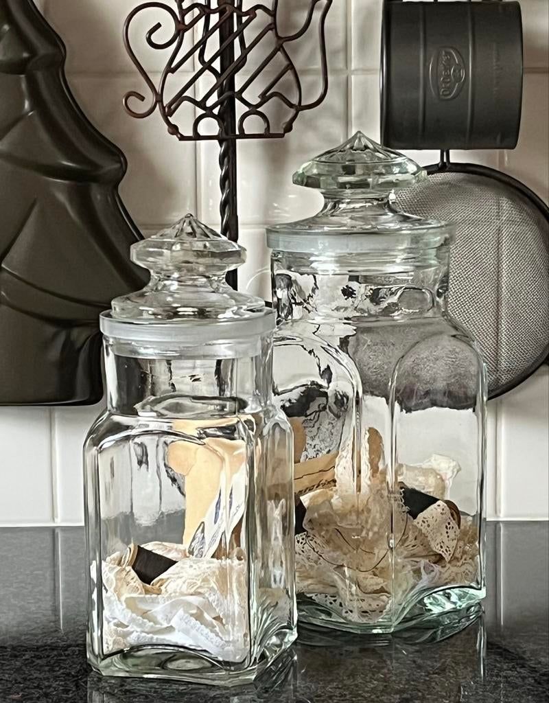 Glazen Voorraadpotten Met Deksel Te Koop