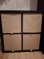 KALLAX vakkenkast ikea zwartbruin, Ophalen of Verzenden, Zo goed als nieuw