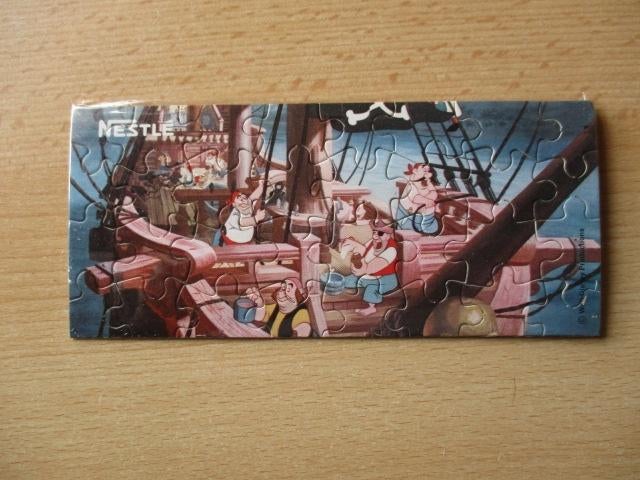 Disney Peter Pan mini puzzeltje  Nestle  8x17.5cm  piraten, Verzamelen, Disney, Ophalen of Verzenden, Overige figuren, Zo goed als nieuw
