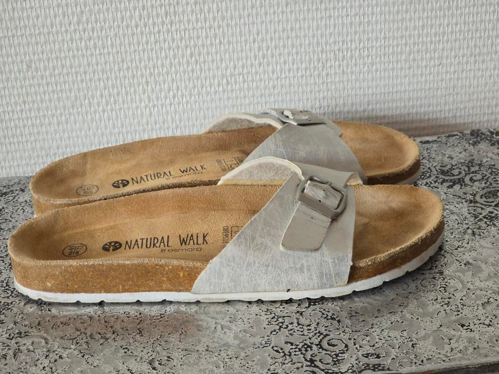Natural Walk by Esmara dames slippers- maat 41, Kleding | Dames, Schoenen, Slippers, Ophalen of Verzenden, Zo goed als nieuw, Grijs