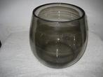fridrio vaas glas smoke hoogte 18 cm, Overige kleuren, Ophalen of Verzenden, Minder dan 50 cm, Glas