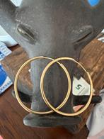 Gouden creolen 40mm, Sieraden, Tassen en Uiterlijk, Oorbellen, Ophalen of Verzenden, Zo goed als nieuw, Goud