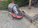 Wike grote fietskar voor twee kinderen, Fietsen en Brommers, Ophalen, Gebruikt, Opvouwbaar, Kinderkar
