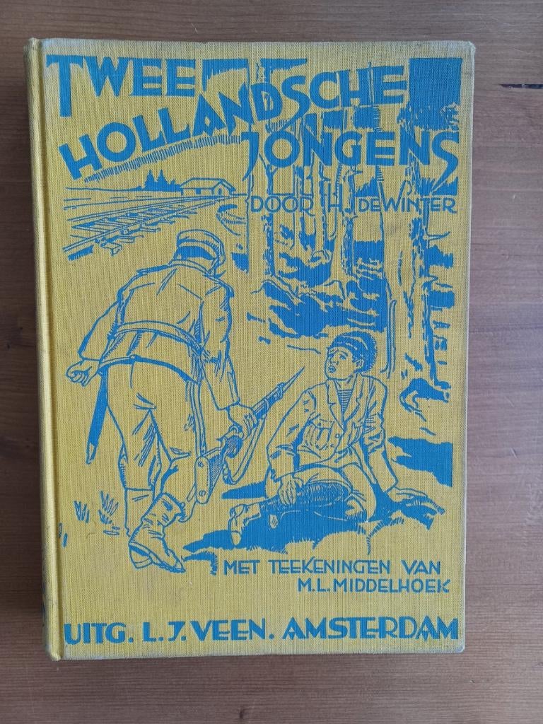 Avontuurlijke zwerftochten van twee Hollandsche jongens, Gelezen, H. de Winter / M.L. Middelhoek ill., Ophalen of Verzenden, Fictie