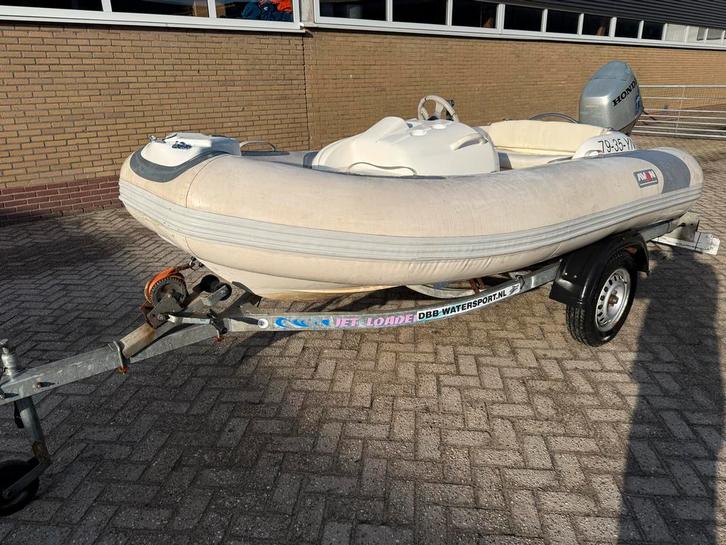 Avon 320 RIB met 30 pk Honda fourstroke  en trailer, Watersport en Boten, Rubberboten, Gebruikt, Overige merken, Overige materialen