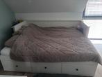 Ikea hemnes Bed met 3 lades, uitschuifbaar, Eenpersoons, Wit, Ophalen of Verzenden, 80 cm