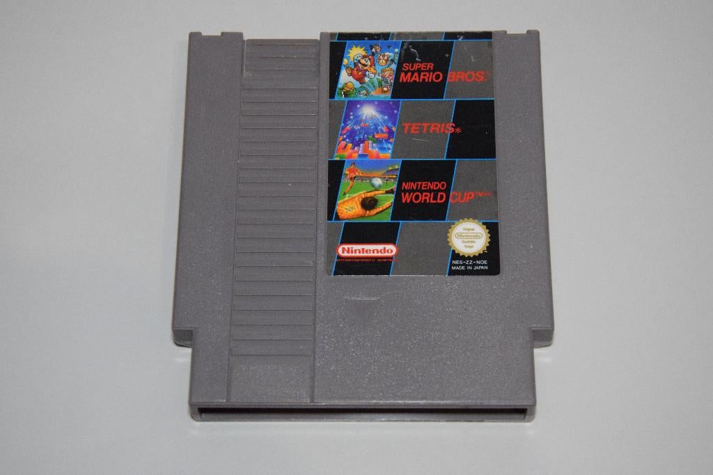Nintendo NES : Super Mario Bros / Tetris / World Cup, Spelcomputers en Games, Games | Nintendo NES, Avontuur en Actie, 2 spelers