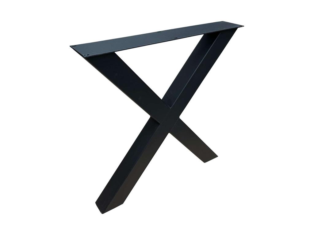 Tafelpoot - metaal - A, U, X en meer - poedercoat zwart, Niet ingevuld, Tafelpoot, 50 tot 100 cm, Niet ingevuld