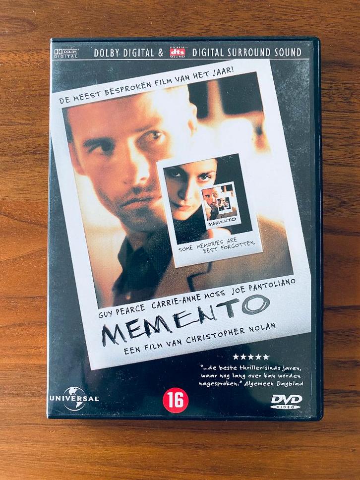 DVD: Memento, Cd's en Dvd's, Dvd's | Thrillers en Misdaad, Gebruikt, Overige genres, Vanaf 16 jaar, Ophalen of Verzenden