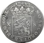 Nederland - Holland - Hollandia 10 stuiver 1749 (zilver), Vóór koninkrijk, Zilver, Losse munt, Overige waardes