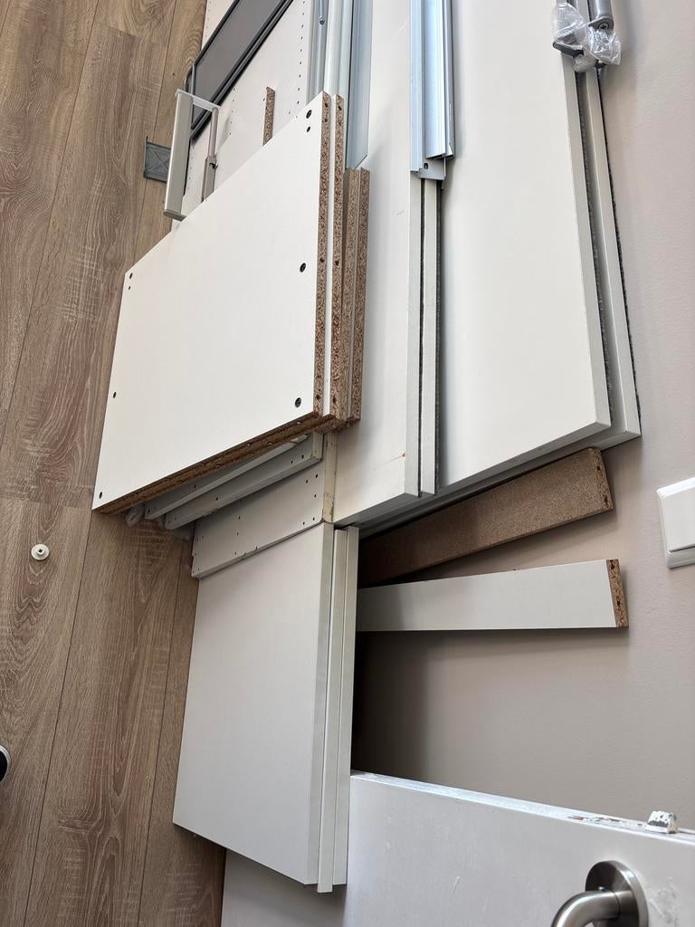 IKEA schuifdeuren, pax kast met losse planken, Huis en Inrichting, Kasten | Kledingkasten, Gebruikt, 200 cm of meer, 100 tot 150 cm