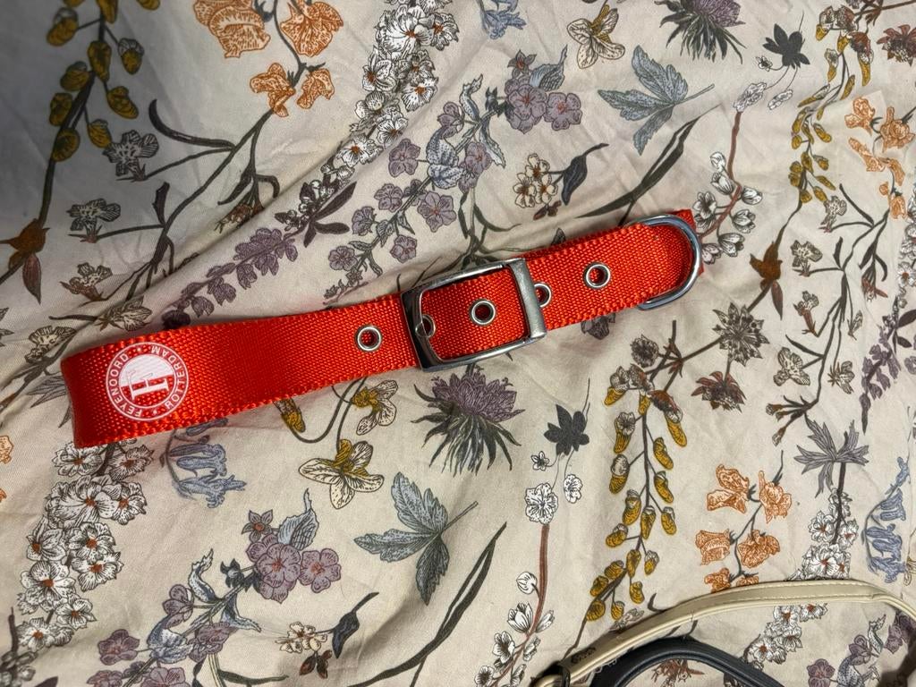 Feyenoord honden halsband, Ophalen of Verzenden, Zo goed als nieuw, Zwart