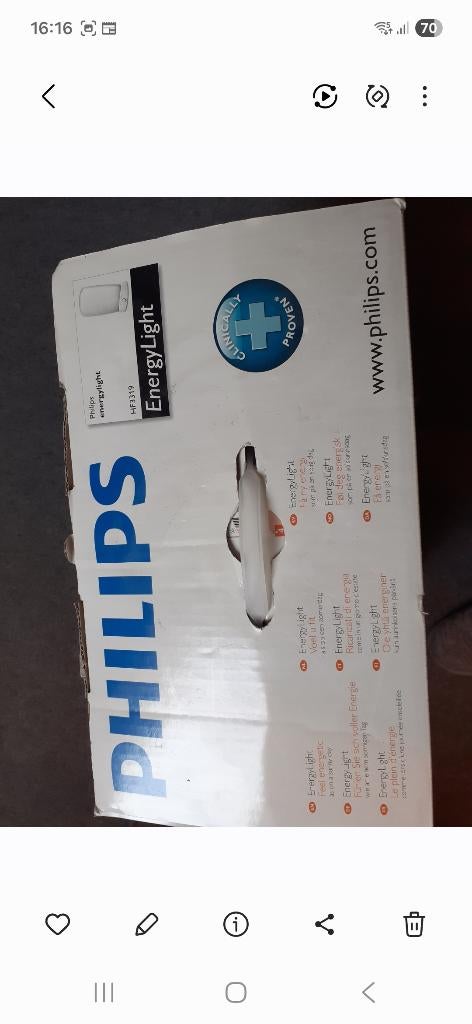 Energylamp Philips, Ophalen, Zo goed als nieuw, Overige typen