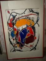 Abstract schilderij (Cobra Stijl) gesigneerd, Ophalen of Verzenden