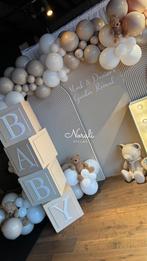 Decoratie set - Baby Blokken - Teddy -  Reveal - Verhuur, Ophalen, Zo goed als nieuw, Overige