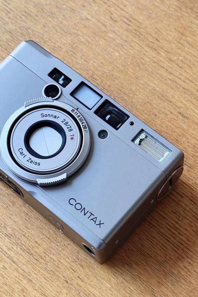Contax TiX + extras + 12x Fuji Nexia A200/40 APS rolletjes, Ophalen, Zo goed als nieuw, Compact, Fuji