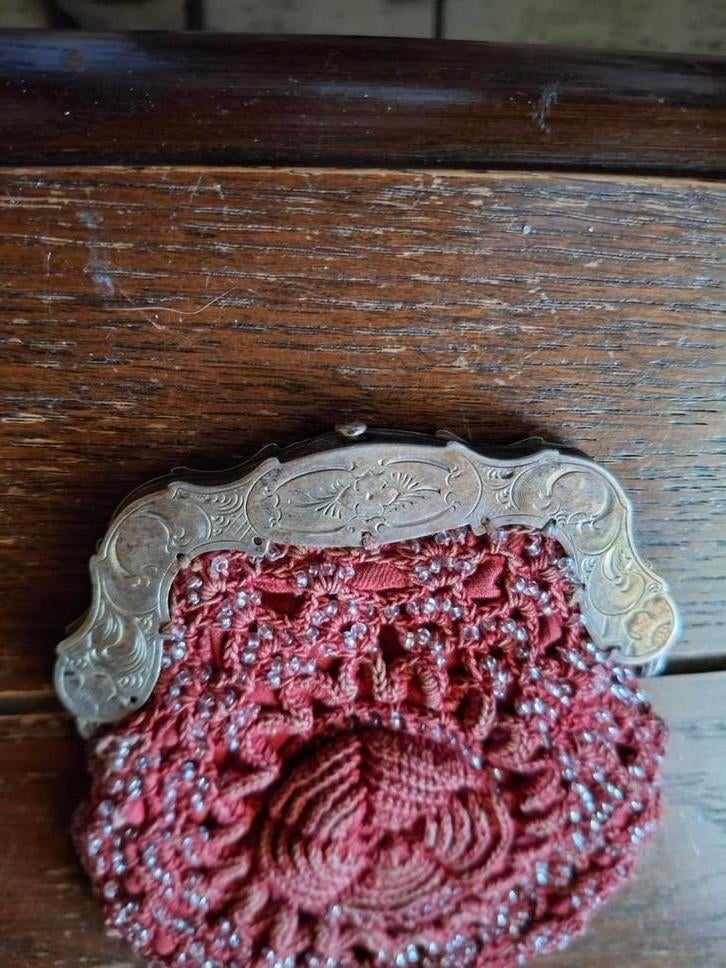 Zilveren beursje, Antiek en Kunst, Antiek | Goud en Zilver, Ophalen of Verzenden