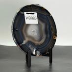 Agaat schijf met standaard, Verzamelen, Mineralen en Fossielen, Ophalen of Verzenden, Mineraal