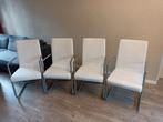 Eetkamerstoelen 4stuks, Huis en Inrichting, Ophalen, Gebruikt, Wit, Vier