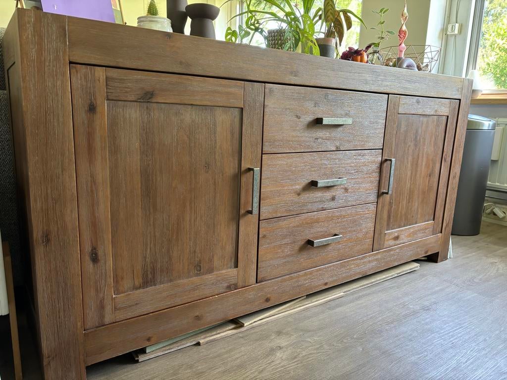 Complete Acacia Houten Meubelset: Woon- en Eetkamer, Huis en Inrichting, Ophalen