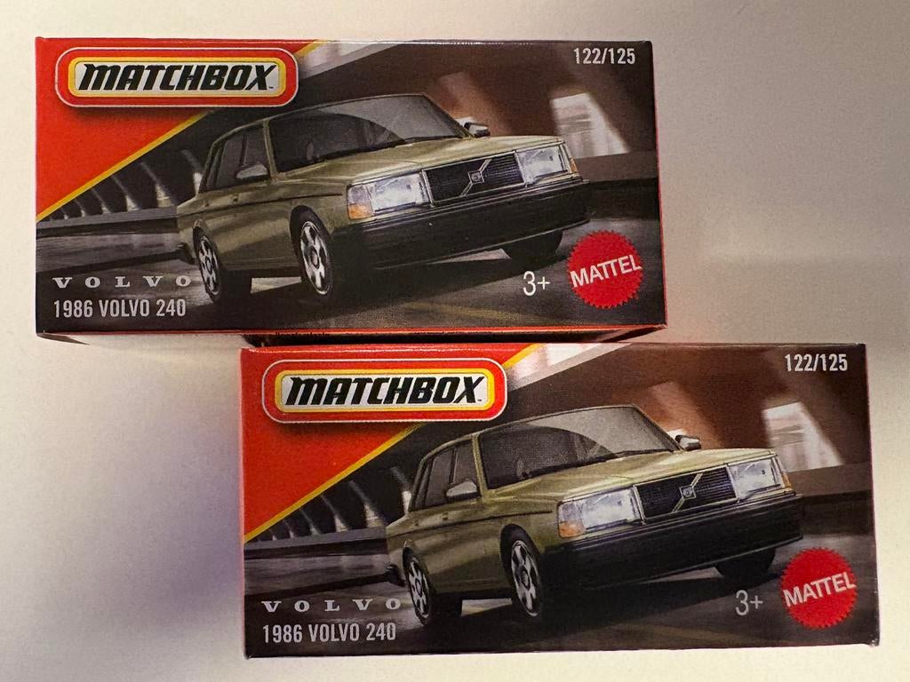 Matchbox 1986 Volvo 240 Power Grabs, Hobby en Vrije tijd, Modelauto's | Overige schalen, Verzenden, Nieuw, Auto